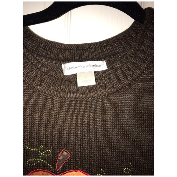 Christopher Banks Embroidered Pumpkin Sweater - Picture 5 of 8